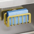 TAILI Gold Sponge Holder for Kitchen Sink with Strong Suction Cup - color: Gold, size: 5.1" x 2.3"