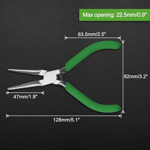 Needle Nose Pliers 5" Smooth Jaw Mini Pliers for Jewelry Making & Beading - style: Needle Nose with Smooth Jaw