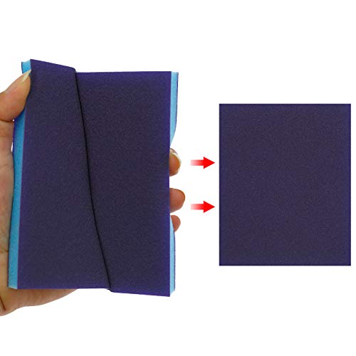 BokWin 16Pcs Sanding Sponge 100/220 Grit Sanding Blocks - size: 8*100 Grit / 8*220 Grit