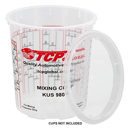 Custom Shop Paint Mixing Cup Lids Only (Box of 50) 2 Quart Size