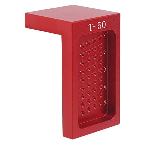 Woodworking Scriber, Aluminum Alloy Saddle L Square Ruler, Precision Woodworking Tool with Metric Scale for Carpenter Square