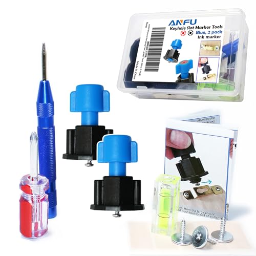 Keyhole Slot Marker with Level for Mark Nail Hole Picture Location