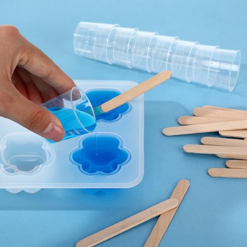 Konohan 300 Pack 1oz/ 30 ml Plastic Measuring Cups Clear Disposable - size: 1oz/ 30 ml