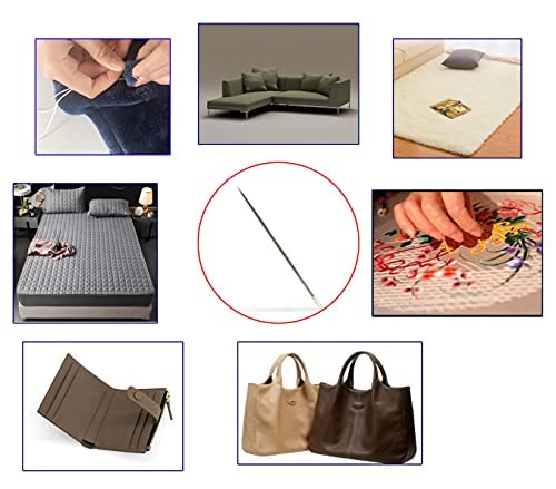 6" Upholstery Large Eye Long Needle Apply to Home or Work Hand Sewing Tapestry Embroidery (6 inch) - style: 6 inch