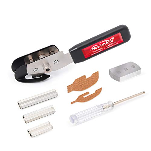 NEWISHTOOL Dual Blades Vinyl Cutter Two Cuts in One and 4 Width-Spacer Pins - color: Dual-blade-knife Set
