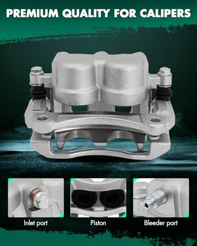 SCITOO Silver Front Right Disc Brake Caliper With Bracket 18B4951 - size: Front Passenger[18B4951]Silver