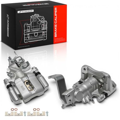 A-Premium Rear Left and Right Side Disc Brake Caliper with Bracket - style: Rear Driver and Passenger Side