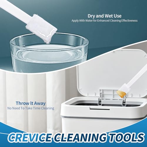 42 Pcs Disposable Crevice Cleaning Brush Set for Small Spaces