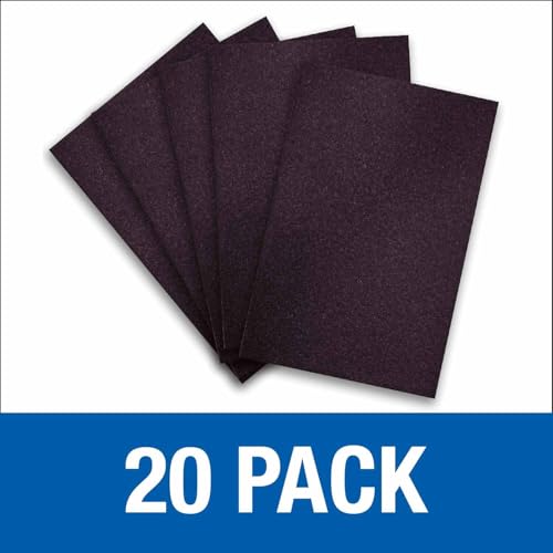 Mercer Industries 418060 Silicon Carbide 12" x 18" Floor Sanding Sheets, 60 Grit (20 pack) - color: Sheets, style: 60 Grit