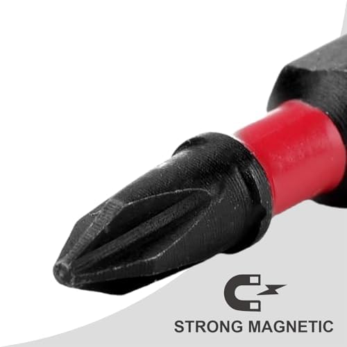 Geinxurn Impact Screwdriver Bits Set, 66 Pieces 1”/ 2”Magnetic (PH/TORX/HEX/PZ/SQ) S2 Steel Multi Power Insert Driver Bits and 3Pc Bit Holder with Organizer Sleeve - color: Multi-bita, size: 1''/2''-66PCS
