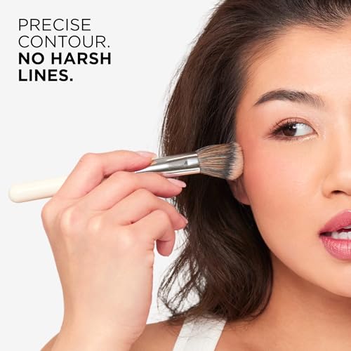 Haleys Angled Contour Brush, Soft & Flexible Bristles, Vegan & Cruelty Free - style: Contour Brush