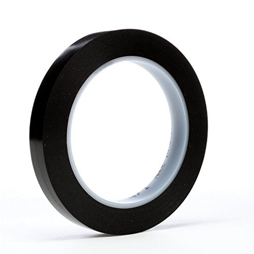 3M Vinyl Tape 471, 3/8 in x 36 yd, Black, 1 Roll, Black Floor Tape - size: 3/8 in x 36 yd, style: 1 Roll