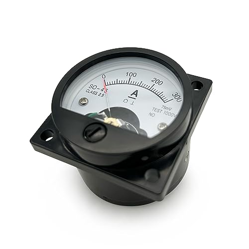 Analog Dial Panel Meter Voltmeter Gauge Current Measuring Ammeter SO-45 DC 200A/75MV - size: DC 200A