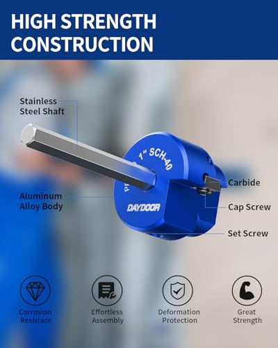 DAYDOOR 1'' PVC Pipe Reamer, 1-Inch PVC Fitting Saver - size: 1 Inch