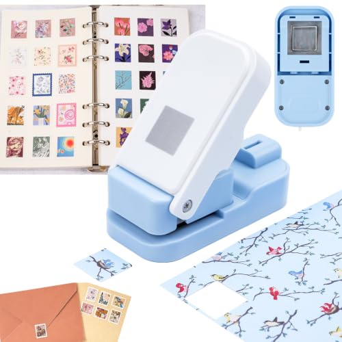 0.83inch Square Punch, Square Craft Punch for Junk Journal - color: 0.83x0.83" Square Punch Blue