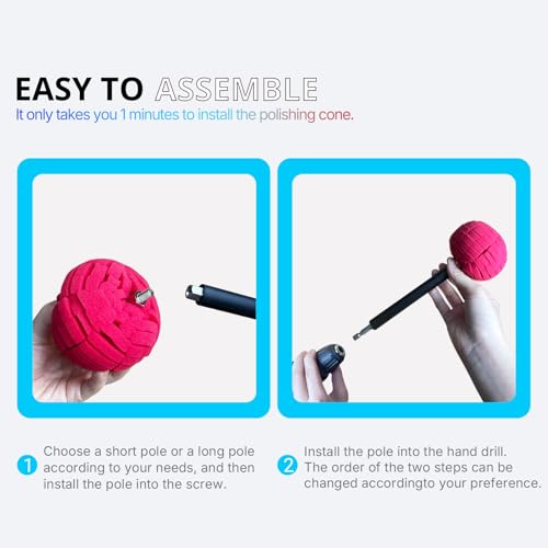 8 PCS Drill Bit Polishing Ball, with Hand-Held Extension Bracket - style: ball _8