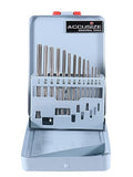 Accusize HSS 6542 Chucking Reamer Set, 13 Pc, 1/16 in to 1/4 in