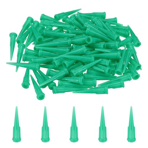 uxcell 100Pcs Plastic Tapered Pinhead, 18 Gauge 0.84mm Glue Blunt Tips
