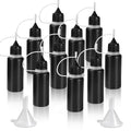 HARSKIYER 15ml Precision Tip Bottles, 10 Pcs Black 2 Funnels - size: 15ml