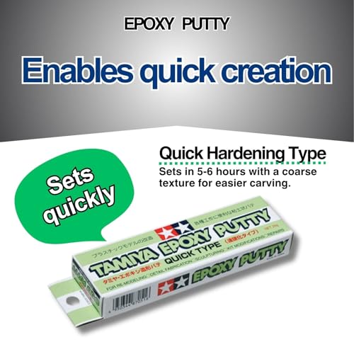 Epoxy Sculpting Putty (Quick Hardening Type) 87051・(High Density Type) 87052＆ Basic Type Putty 87053 & Putty Sticks Set & Sanding Sticks Set #120・#240・#600・#800・#1000