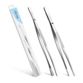 2 Pcs 12-inch Stainless Steel Kitchen Utensils, Cooking Tongs, Kitchen Tweezers for Cooking, Camping Cooking Essentials