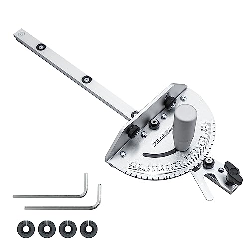 POWERTEC Universal Table Saw Miter Gauge and Aluminum Miter Bar, 27 Angle Stops Miter Gauge, Works w/Table Saws, Band Saw, Router Table (71142) - style: 27 Angle Stop Miter Gauge