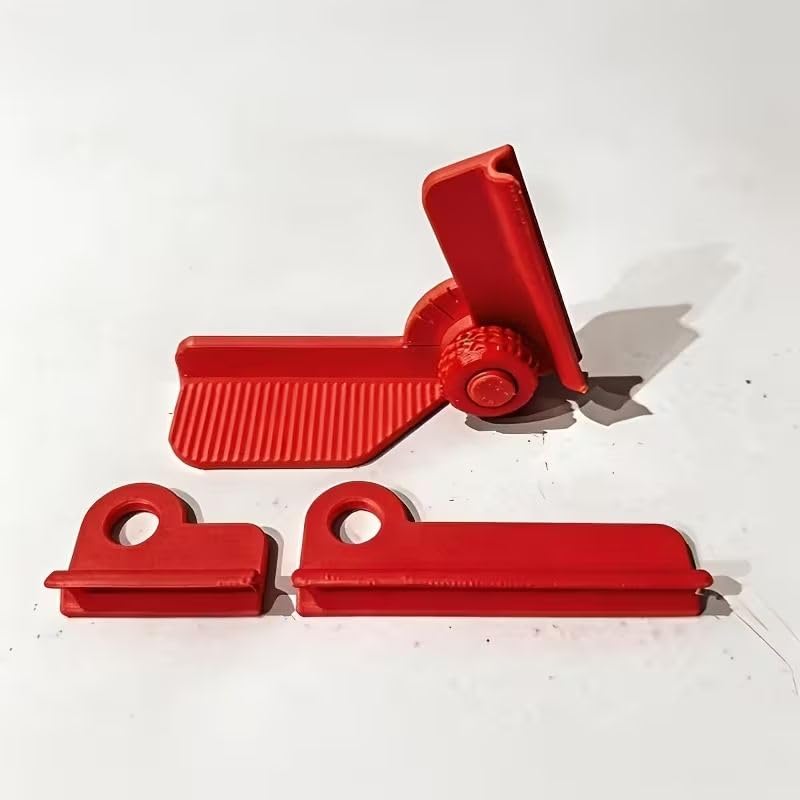 Precision Drill Guide Block for Straight Holes, DIY Jig with Angle Adjustment, Compact for Woodworking Metalworking,Red
