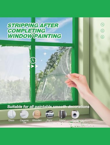 E-SDS Masking Liquid Tape, 32 fl.oz Transparent Peelable Coating for Window - size: 32 fl.oz