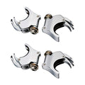 Green-L 4 Pcs Chrome 49mm Detachable Windshield Clamps Fit for Harley Dyna - color: Chrome, size: 49mm 4pcs