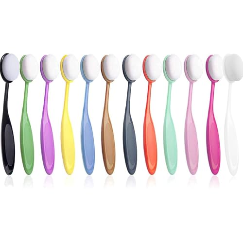 Yoseng 12 pcs Ink Blending Brushes for Card Making,0.86 Inches Brush Heads - color: 12 Color