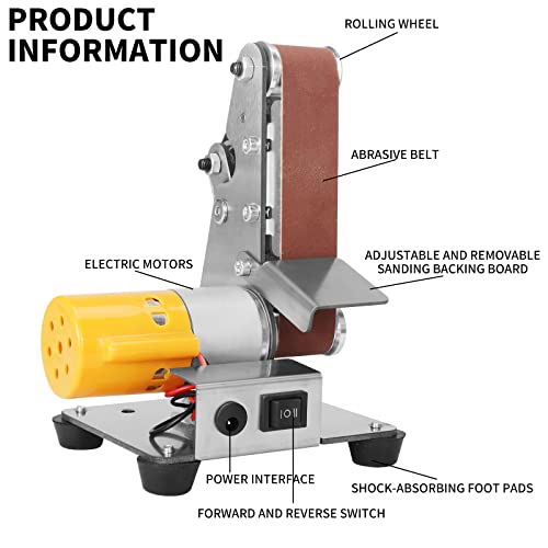 SI FANG Electric Belt-Sander Knife Sharpener Model Crafts Making Grinder