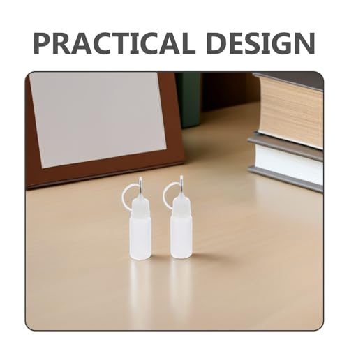 20pcs 10ml Needle Tip Glue Applicator Bottles for DIY Crafts, Small Portable Squeeze Bottles with Fine Tips, for Quilling, Adhesive Dispensing and Detailed Painting