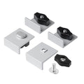 POWERTEC 71821 Bi-Directional Short Stop Kit, T Track Stop Block for T-Track Woodworking, Sanding, and Routing, 4PK - size: T track stop, 4PK