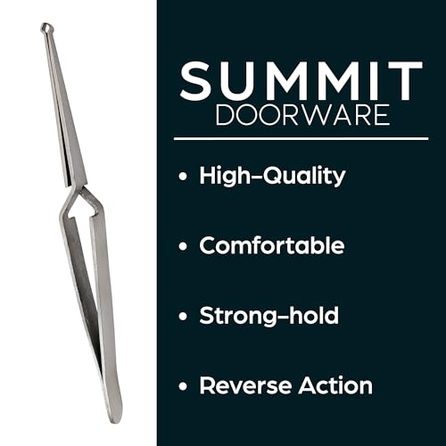 Summit Doorware Reverse Action Tweezers Precision Lock Pinning Tweezers