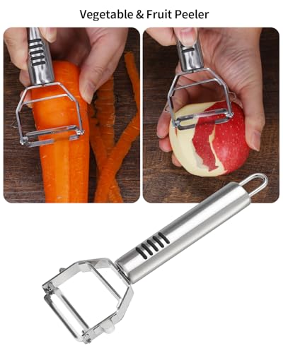 BURLIHOME 12Pcs Fruit&Veggie Carving Knife Set,Garnish Tool,Stainless Steel