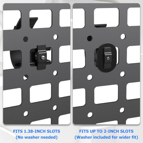 MusixiA Quick Release Rubber Clamp for MOLLE Panel-Shovel Holder for Truck Fits 1"~1.5" Diameter Tool Handles,MOLLE Accessories Adapter Mount 4Pcs - size: MOLLE Panel 4pc