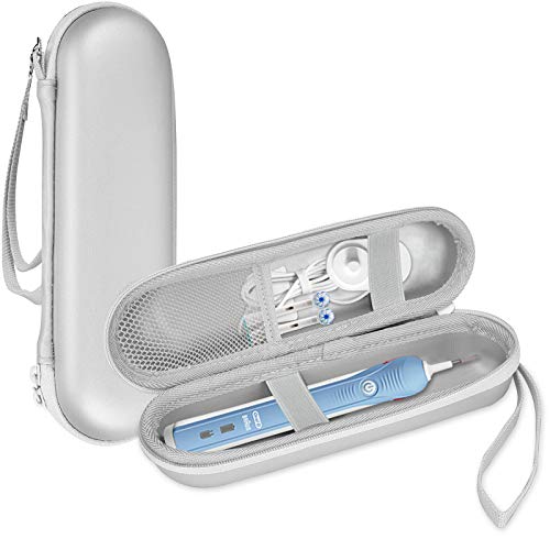 ProCase Toothbrush Travel Case for Oral-B & Sonicare -Silver - color: Silver
