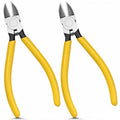 Hanpex 6in. Wire Cutters Set, Ultra Sharp Small Side Cutter Clippers with Spring Loaded, Flush Cutting Pliers, Diagonal Cutting Plier for Jewelry Making, Crafting, Electrical, 2 Pack - style: 6inch 2Pcs Pliers