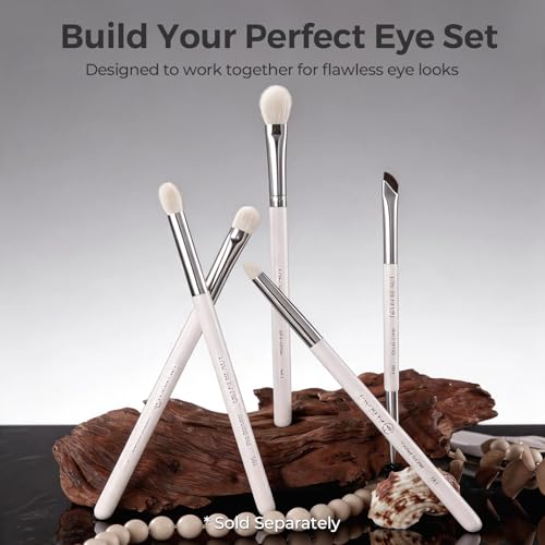 Albeaut Small Eyeshadow Brush, Soft Firm Pencil Brush with Precise Point, Eyeliner Smudge Tool, Delicate Areas Eye Shadow Applicator for Inner Eye & Different Eye Shape (197 Micro Pencil) - style: 197 Micro Pencil