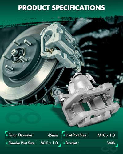 SCITOO 18B5467 Rear Left Driver Side Brake Caliper - size: Rear Driver[18B5467]