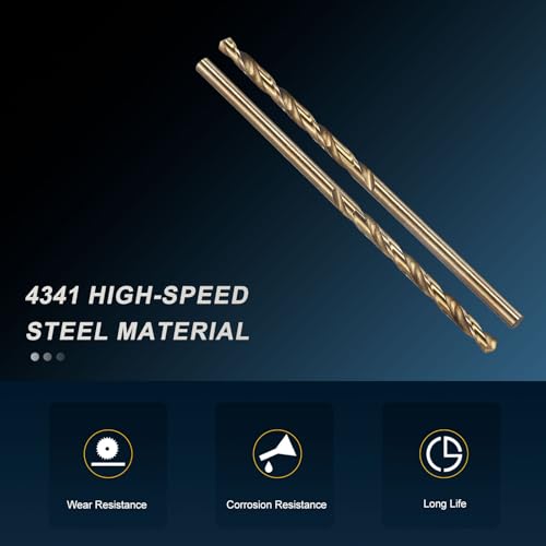 PATIKIL #32 Drill Bit Micro 4341 High-Speed Steel for Thin Metal 5 Pack - size: #32