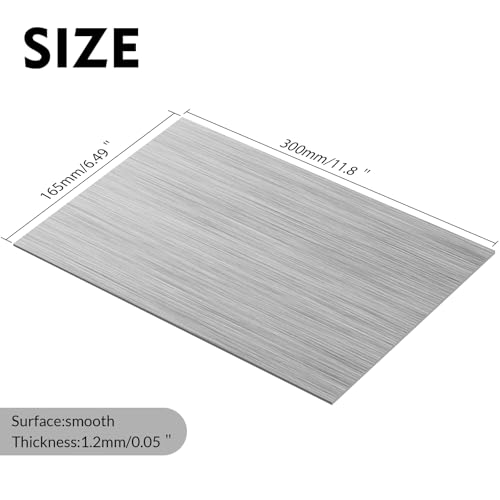 Laser Engraving Blank Silver ABS Double Color Plastic Sheet(Silver) - color: Silver