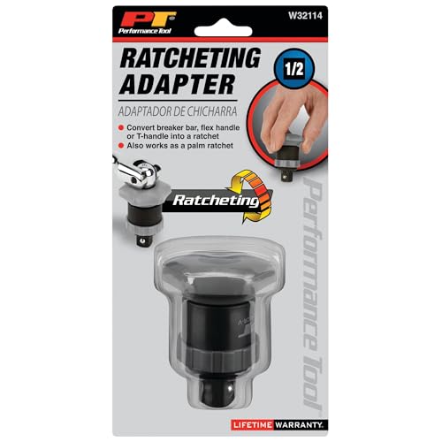 Performance Tool W32114 1/2 in. Drive Ratcheting Socket Adapter - style: 1/2" Drive Ratcheting Adapter