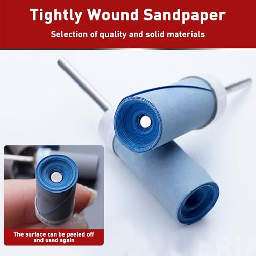 20PCS 180 Grit Sanding Sticks & Sanding Drum for Dremel Rotary Tool - size: 180 Grits