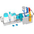 Over The Kitchen Sink Caddy Sponge Holder Organizer Drying Rack Expandable for Sponge Brush Soap Dish Cloth Rag Smaller 14.5" to 22", Stainless Steel - size: 14.5" to 22"