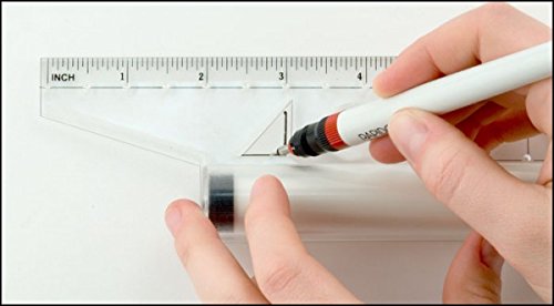 Acurit Rolling Ruler - A Must Have 4-in-1 Tool for Any Artist, Perfect for Illustrations, Drawings, Measurements, Line and Angle Drawing, & More! - Single - size: Single