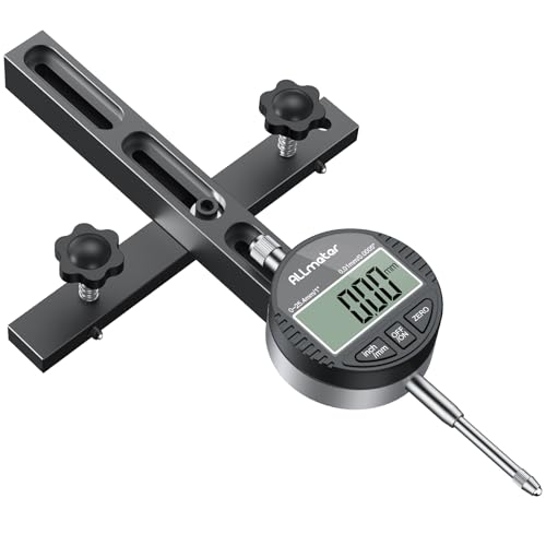 Table Saw Alignment Tool Digital Dial Indicator,0.0005"Precision - color: Black, size: 0-1 Inch