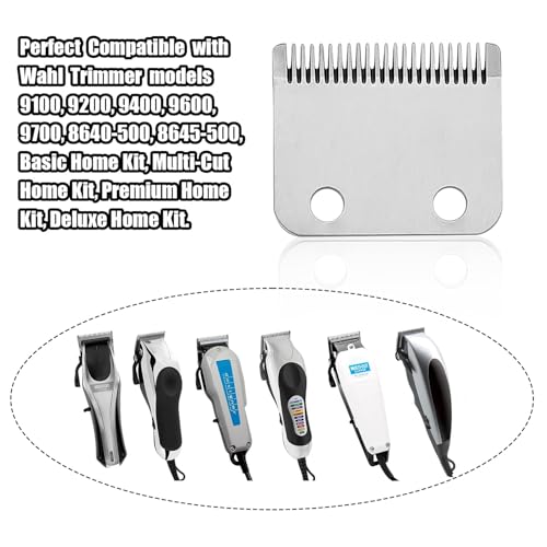 1045 Trimmer Replacement Blade Compatible with Wahl 9100 9200 9400 Clipper - color: Silver/2PCS