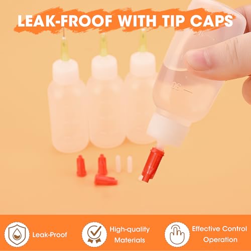Precision Needle Tip 30cc Glue Squeeze Bottle for Dispensing - size: 10Pcs 30ml Glue Bottle