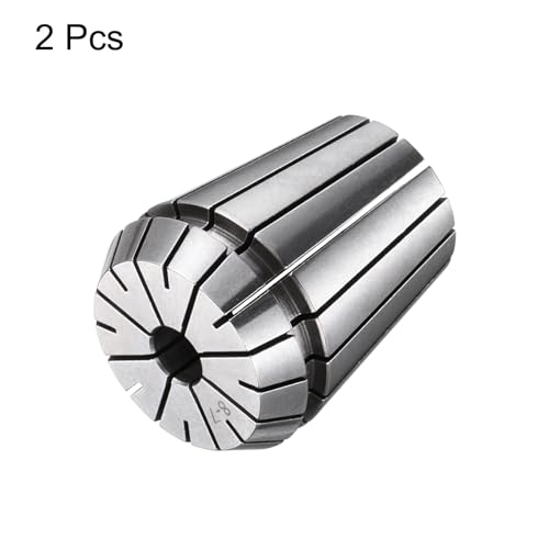 uxcell 2 Pcs ER32 8mm Spring Collet Chuck High Precision 0.015mm for CNC Engraving Machine Lathe Milling Tool